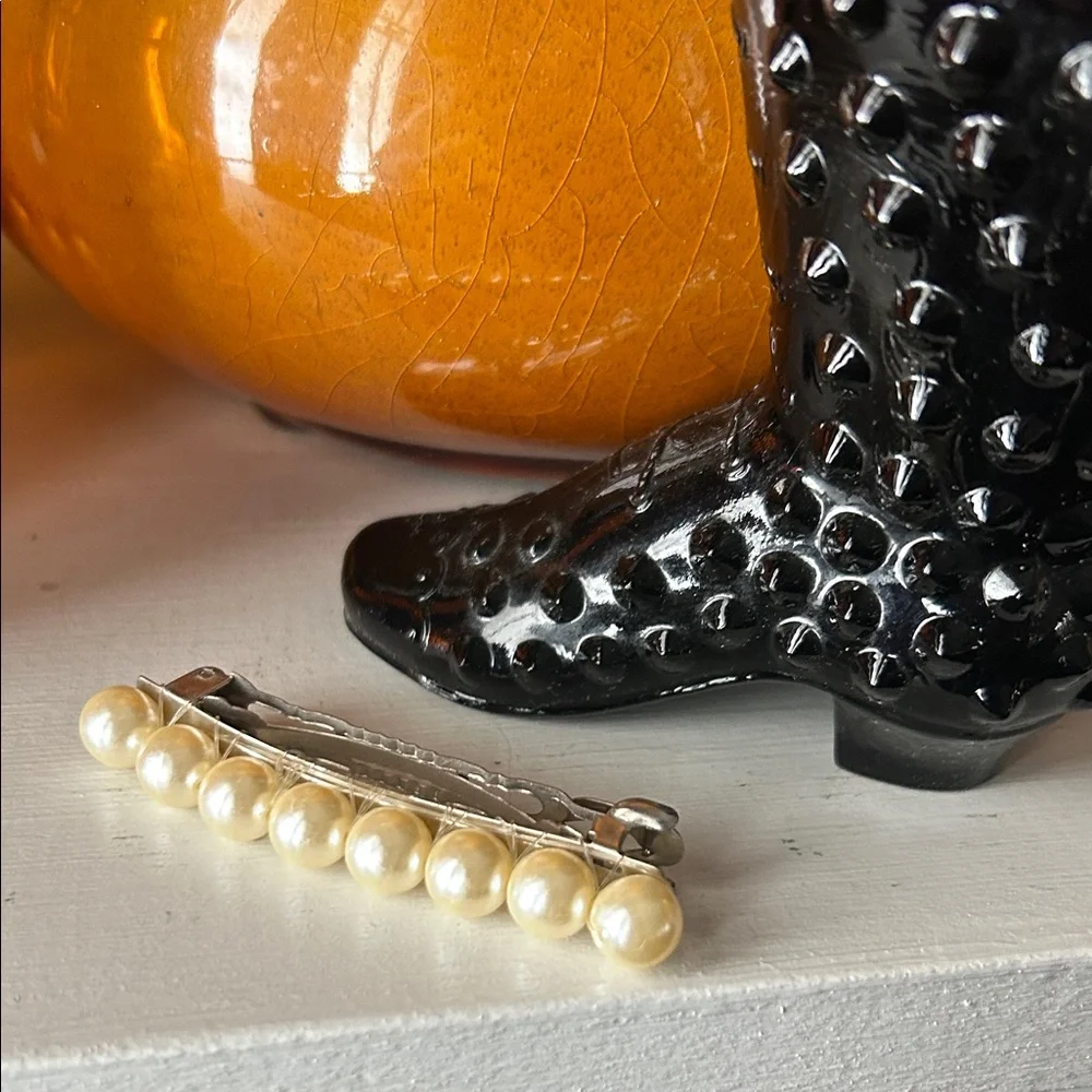 Vintage Faux Pearl Hair Barrette